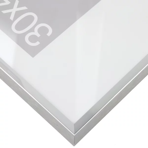 Aluminium lijst Wega op maat natuur, glanzend | normaal glas (2 mm)