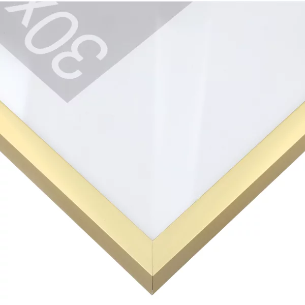 Cadre en aluminium Bellatrix sur-mesure or mat | verre standard (2 mm)