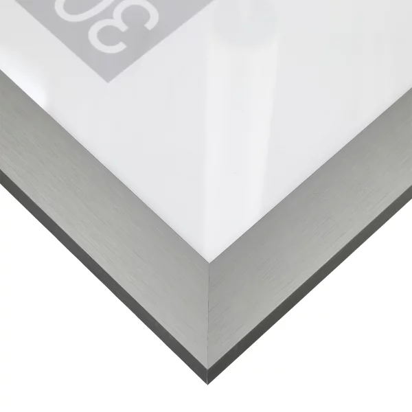 Alu Bilderrahmen Antares nach Maß Contrastgrau | Normalglas (2 mm)