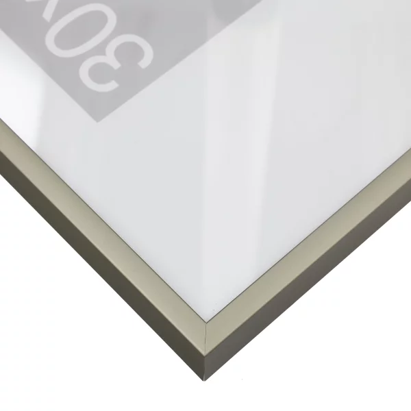 Cadre en aluminium Superba 21x29,7 cm (A4) | argent bruni mat | verre standard (2 mm)