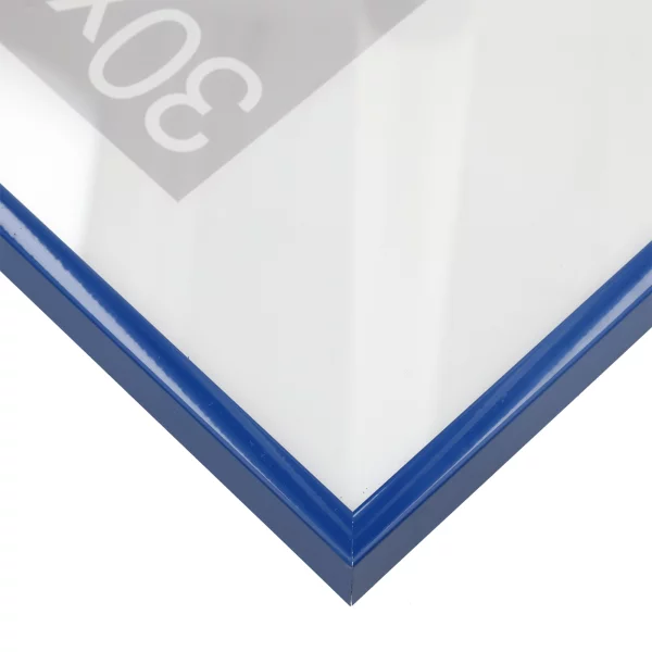 Cadre en aluminium Superba sur-mesure bleu gentiane 5010 | verre standard (2 mm)