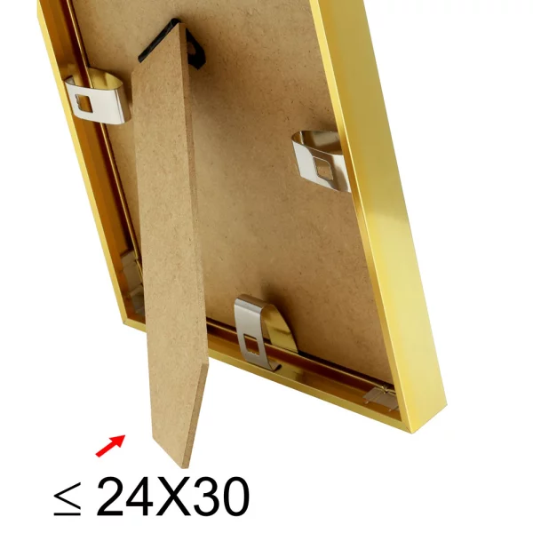 Cadre en aluminium Liz 10x15 cm | or | verre standard (2 mm)