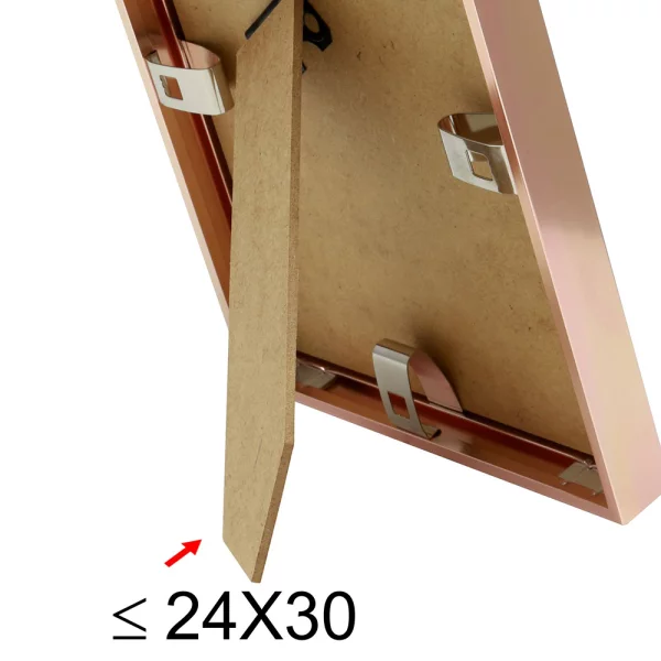 Cadre en aluminium Liz 10x15 cm | or rose | verre standard (2 mm)
