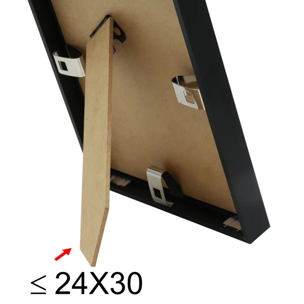 Cadre en aluminium Liz 21x29,7 cm | noir mat | verre standard (2 mm)