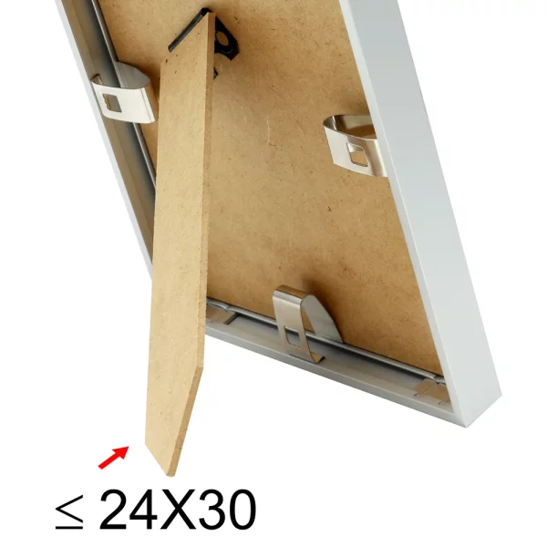 Cadre en aluminium Liz 10x15 cm | argent | verre standard (2 mm)