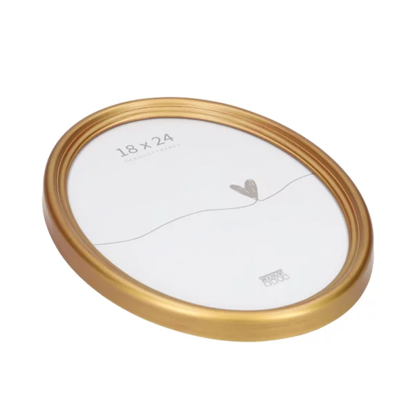 Cadre ovale Alice 13x18 cm | or | verre standard (2 mm)