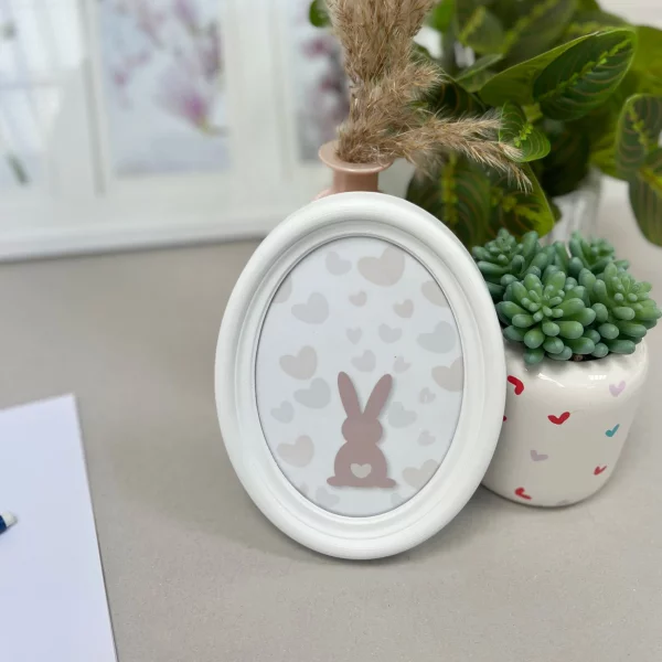 Cadre ovale Alice 10x15 cm | blanc | verre standard (2 mm)