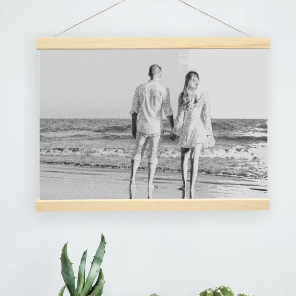 Poster-Klemmleiste aus Holz 41 cm | natur