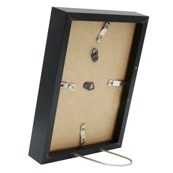 Cadre en bois Louise avec passe-partout 20x30 cm | noir | verre standard (2 mm)