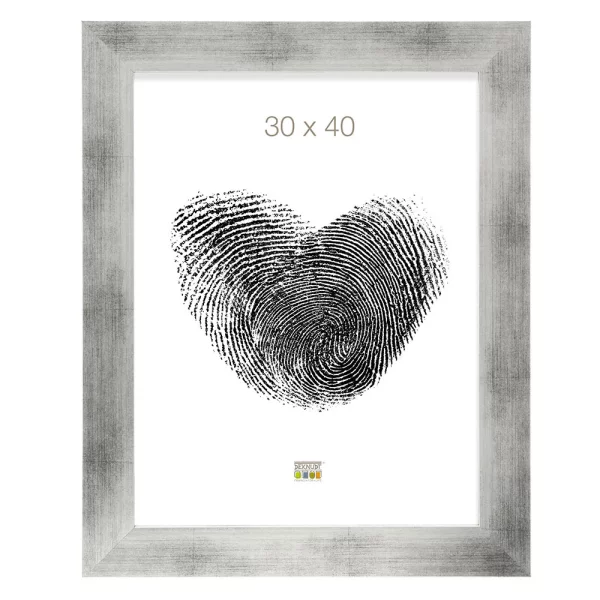 Cadre en bois Heibaart 13x18 cm | argent | verre standard (2 mm)
