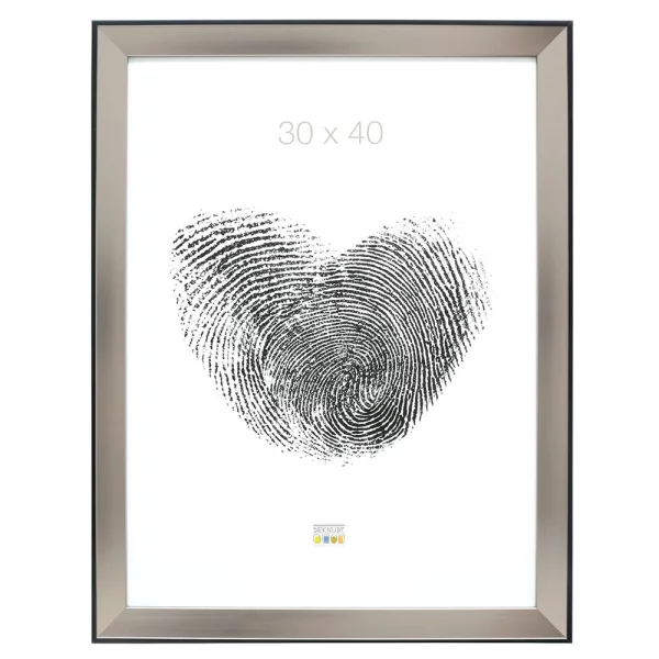 Cadre en plastique Maaseik 10x15 cm | argent | verre standard (2 mm)