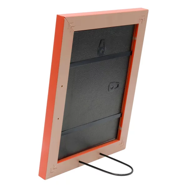 Cadre en bois Evergem 10x15 cm | orange-rouge | verre standard (2 mm)