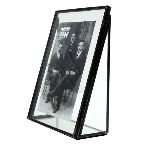 Glas-Fotorahmen Charles 20x30 cm | schwarz-transparent | Normalglas (2 mm)