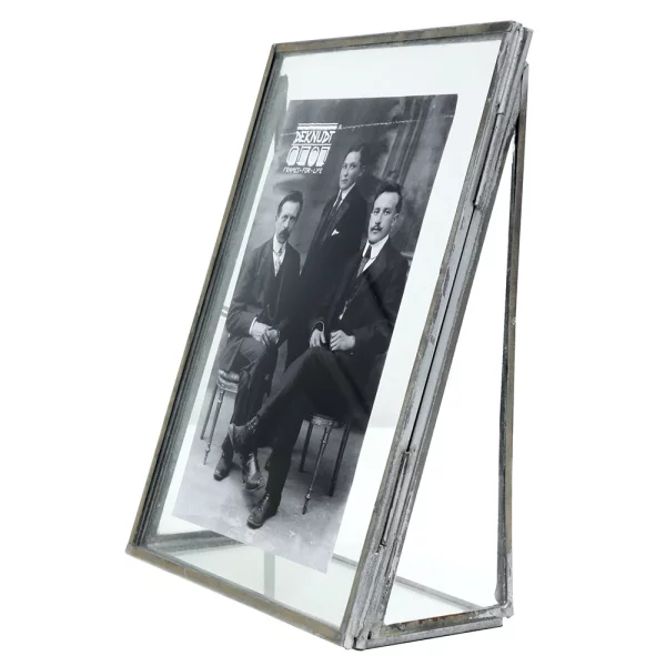 Cadre photo en verre 10x15 cm | argent-transparent | verre standard (2 mm)