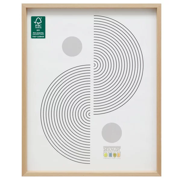Cadre en bois (MDF) Elias 10x15 cm | naturel | verre standard (2 mm)