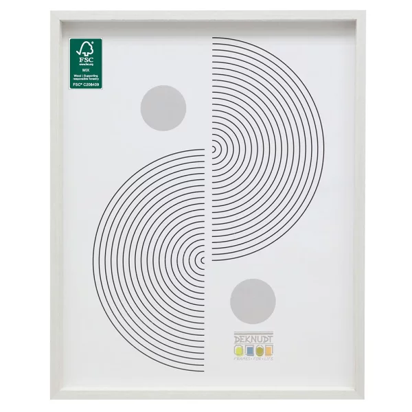 Cadre en bois (MDF) Elias 10x15 cm | blanc | verre standard (2 mm)