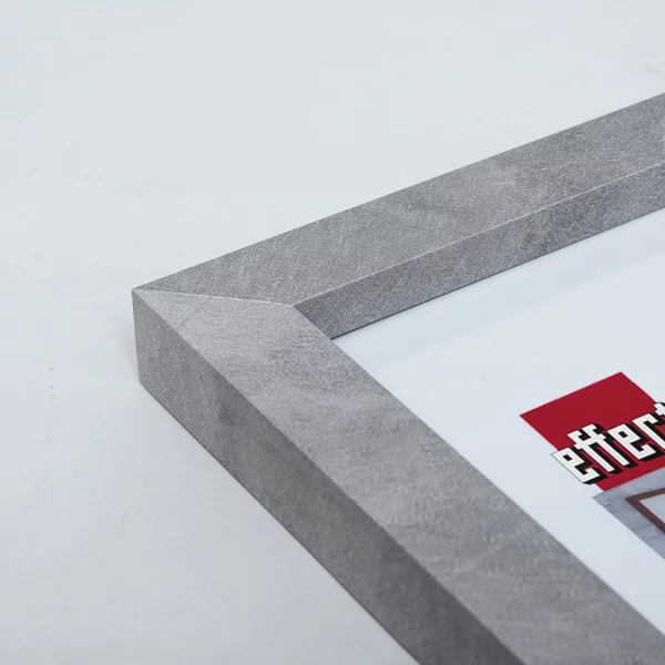 Holz-Bilderrahmen Profil 60 Maßanfertigung Betonoptik | Normalglas (2 mm)