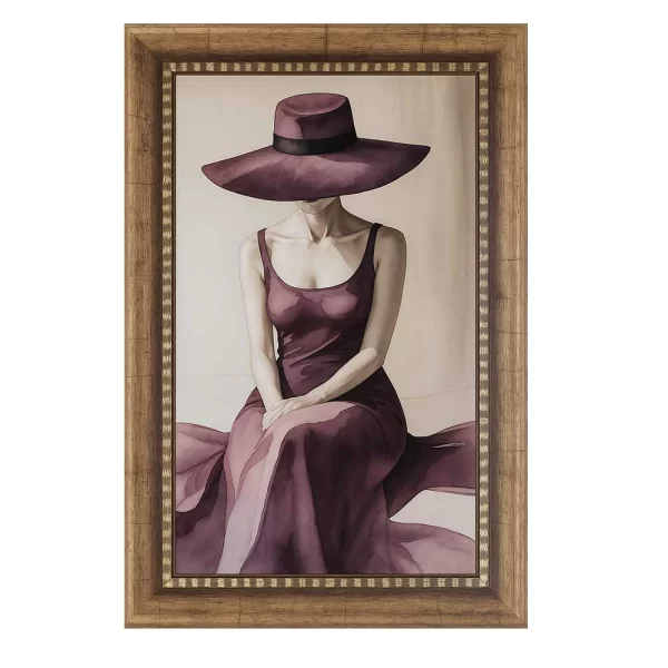 Kunststoff-Bilderrahmen Milena 50x70 cm | gold | Kunstglas (1 mm)