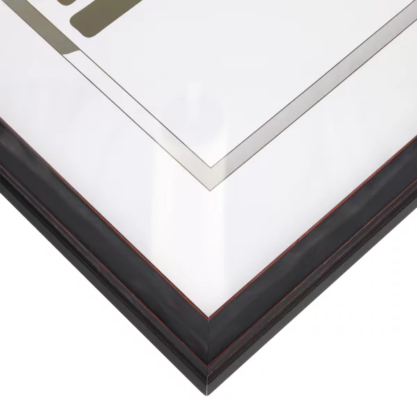 Holz-Bilderrahmen Wanda 10x15 cm | Schwarz | Kunstglas (1 mm)