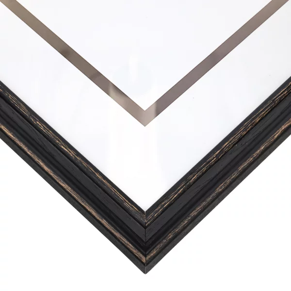 Holz-Bilderrahmen Pavel 50x70 cm | Schwarz | Kunstglas (1 mm)