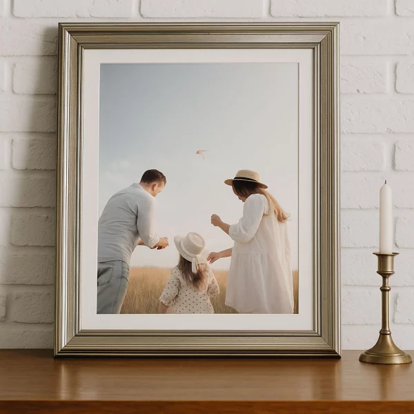 Kunststoffrahmen Zielnik 10x15 cm | Silber | Kunstglas (1 mm)