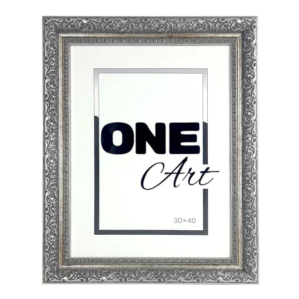 Kunststoffrahmen Boruta 10x15 cm | Silber | Kunstglas (1 mm)