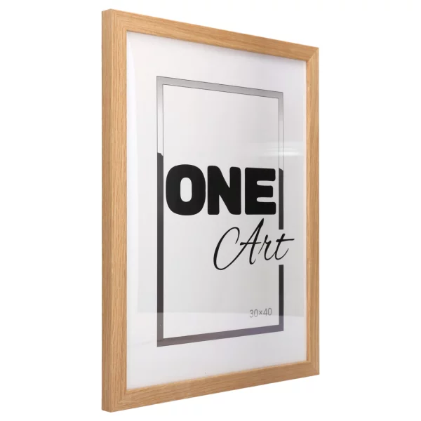 Holz-Bilderrahmen Aniela 50x70 cm | Eiche | Kunstglas (1 mm)