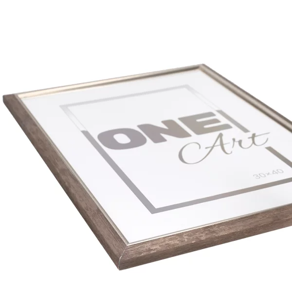 Holz-Bilderrahmen Cecilia 10x15 cm | Braun | Kunstglas (1 mm)