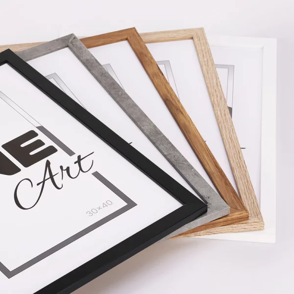 Cadre en bois Taal (MDF) 42x59,4 cm (A2) | chêne | verre synthétique (1 mm)