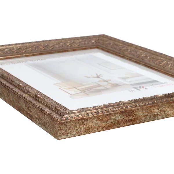 Holz Bilderrahmen Fomat 20x30 cm | Bronze | Normalglas (2 mm)