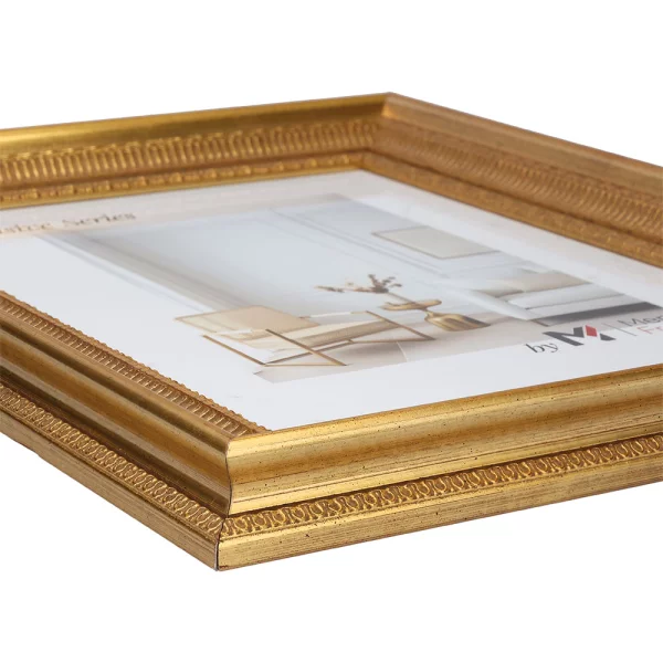 Cadre en bois Kallatti sur mesure or | cadre vide (sans verre ni panneau arrière)