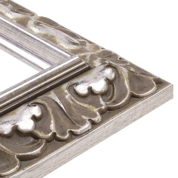 Holzrahmen nach mass Pedro - Exclusive Series Silber | Normalglas (2 mm)