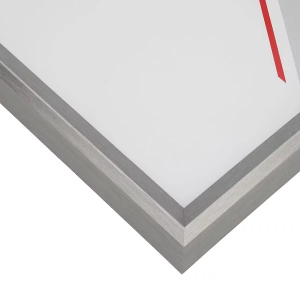 Holz-Bilderrahmen Mencuna 30x90 cm | Silber | Normalglas (2 mm)