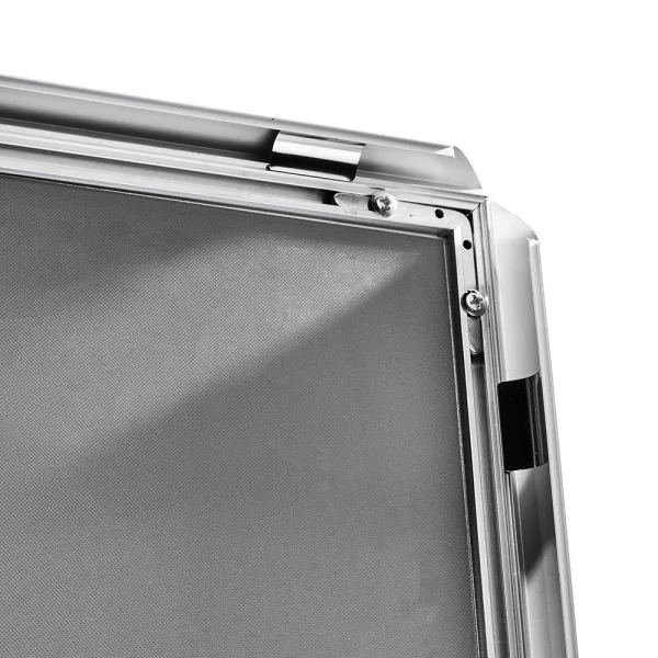 25 mm Fenster-Klapprahmen 21x29,7 cm (A4) | silber | Kunstglas mattiert (1 mm)