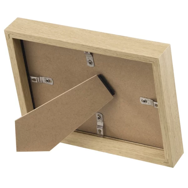 Holz Bilderrahmen Kopenhagen (MDF) inkl. Passepartout 15x20 cm | Eiche | Normalglas (2 mm)