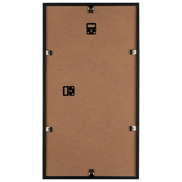Multi fotokader van hout (MDF) Piano voor 8 foto's 10x15 cm | wit | normaal glas (2 mm)
