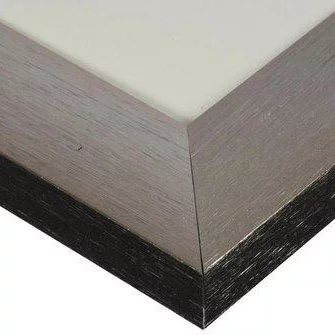 Alu Bilderrahmen Luzern mit Passepartout 30x30 cm (18x18 cm) | dunkelgrau | Normalglas (2 mm)
