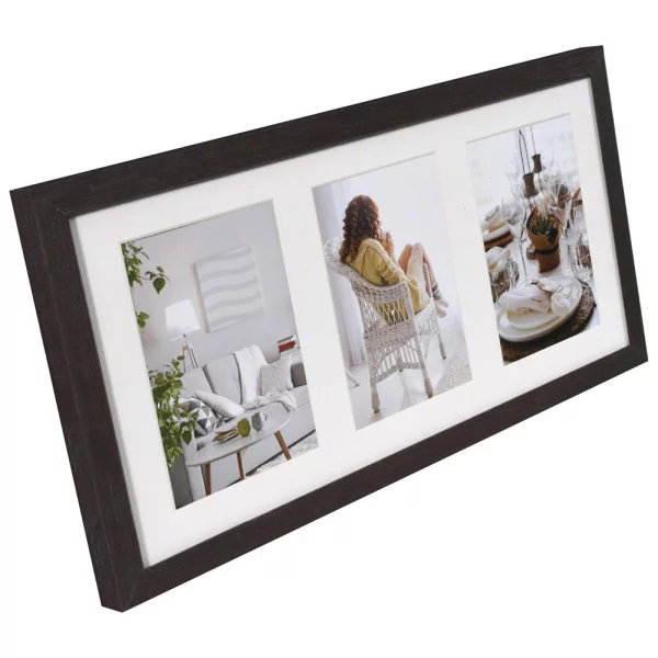 Holz-Galerierahmen Modern 3x13x18 cm | Weiß | Normalglas (2 mm)