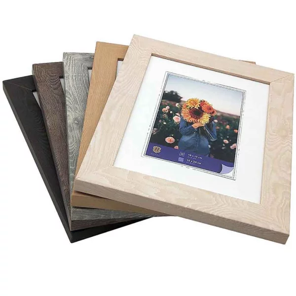 Kunststoff Bilderrahmen Dahlia 15x20 cm | weiß | Normalglas (2 mm)
