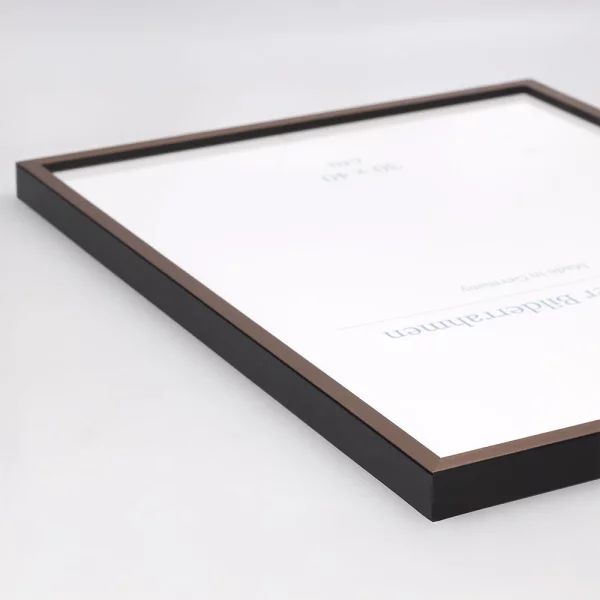 Cadre en bois Calamar 30x40 cm | cuivre-noir | verre standard (2 mm)