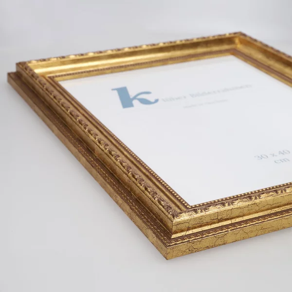 Barock-Bilderrahmen Aveiro 42x59,4 cm (A2) | gold | Normalglas (2 mm)