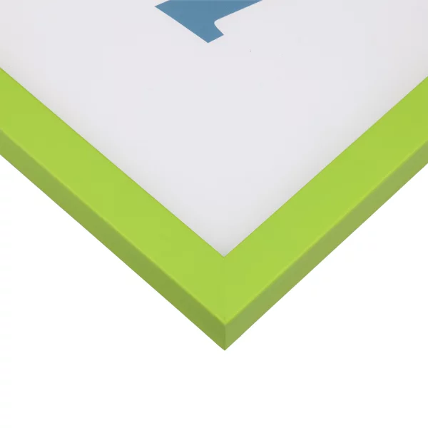 Cadre en bois Prisme sur mesure vert clair | verre standard (2 mm)