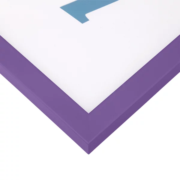 Cadre en bois Prisme sur mesure violet | verre standard (2 mm)