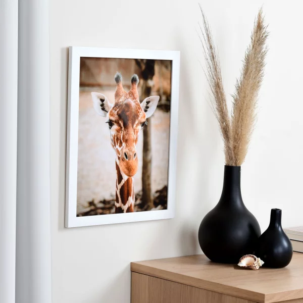 Cadre en bois Top Pro sur mesure blanc | verre standard (2 mm)