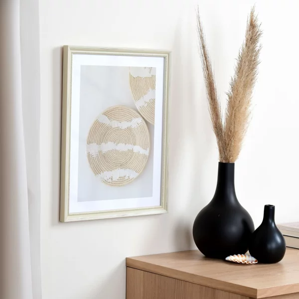 Cadre en bois Marsac sur mesure blanc | verre standard (2 mm)