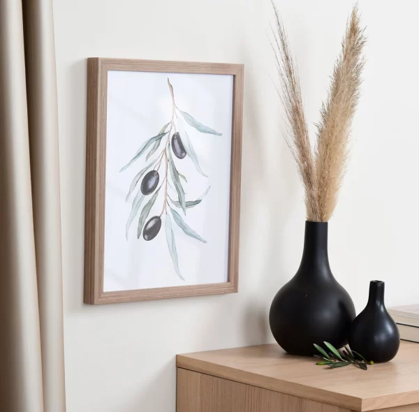 Cadre en bois Banize sur mesure noyer | verre standard (2 mm)