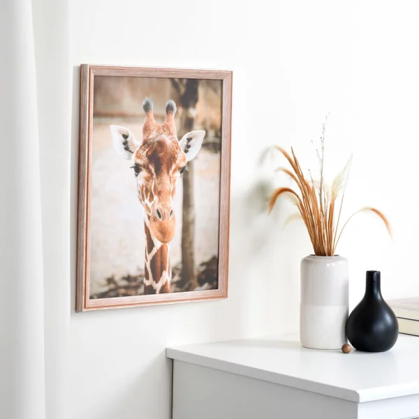 Cadre en bois Morvois sur mesure brun | verre standard (2 mm)