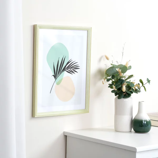 Cadre en bois Morvois 30x40 cm | vert | verre standard (2 mm)