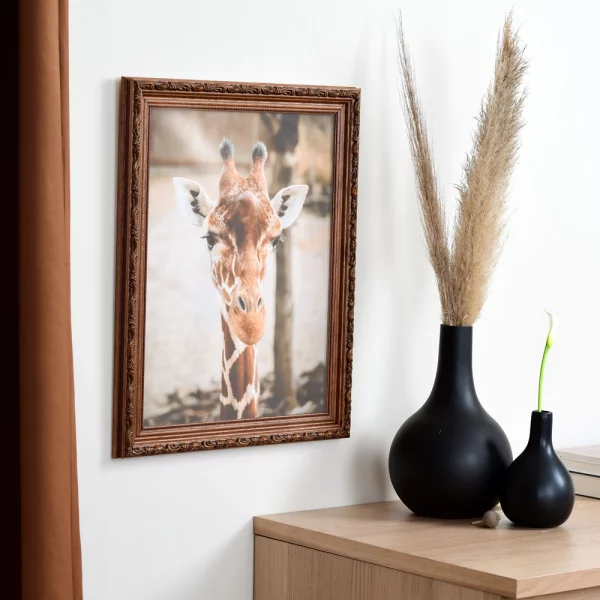 Barock Bilderrahmen Velay 25x35 cm | braun | Normalglas (2 mm)