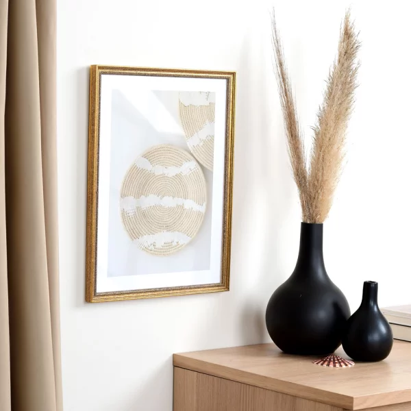 Cadre en bois Amiens sur mesure or ancien | verre standard (2 mm)